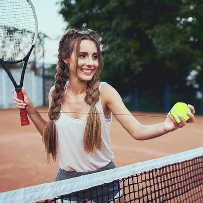 Tennis Ball with 4M Elastic String – Single Tennis Training Tool for Practice Tennis Skills,Rebound Control for Beginners Indoor Outdoor