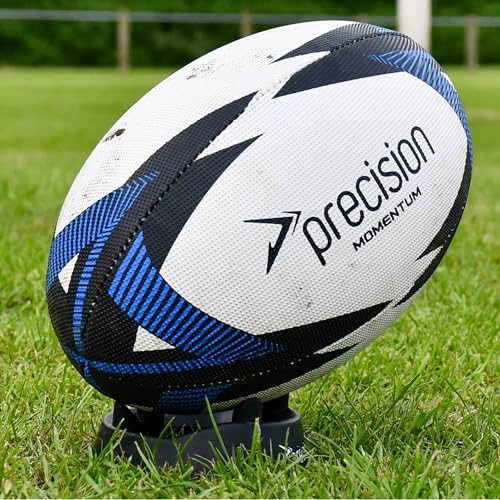 Precision Rugby Kicking Tee Durable Rubber, 4cm Height, Stable Platform for Accurate Kicks, Ideal for Club Pro Training and Matches, Black