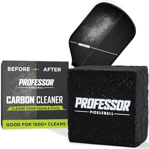 Professor Pickleball - Carbon Cleaner, Premium Pickleball Paddle Eraser for Raw Carbon Fiber Paddles, Effortless Residue Removal, Quick & Effective, Eliminates Ball Residue, Dirt, Scratches - color: 1-Pack