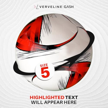 Soccer Ball Size 4 Training Soccer Ball – Machine Stitched TPU Soccer Ball for Indoor Courts and Outdoor Fields, Durable Football for Training and Recreational Use – VERVELINE
