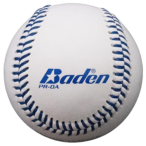 Baden All-Weather Leather Practice Baseballs - Water-Resistant Design for Wet Conditions | Official Size, Ideal for Batting Practice | Genuine Leather, Prevents Water Absorption | 12-Pack