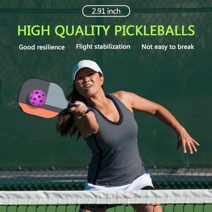 6 Pack Sports Outdoor Pickleballs - 40 Pickleball Balls - USA Pickleball Balls (USAPA) Approved - Official US Open Ball - color: Purple, style: 6 - Pack