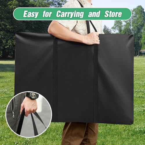 Folding Ping Pong Table Storage Bag, Portable Carry Bag for 6 x 3 FT Foldable Table Tennis Table - 37" D x 5" W x 37" H