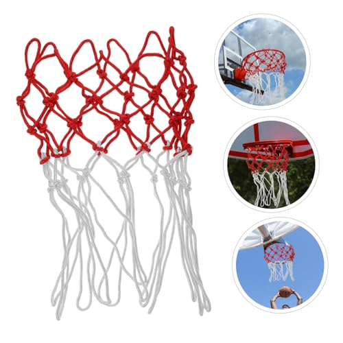 Kisangel 2pcs Heavy Duty Basketball Net Replacement and Moisture-Resistant Basketball Frame Net Easy to Install for Indoor and Outdoor Use