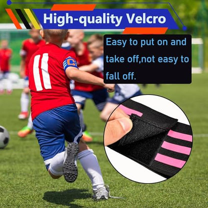 Senston Soccer Ball Captains Armbands for Adult and Youth 3Pcs - color: Black/Yellow/Blue
