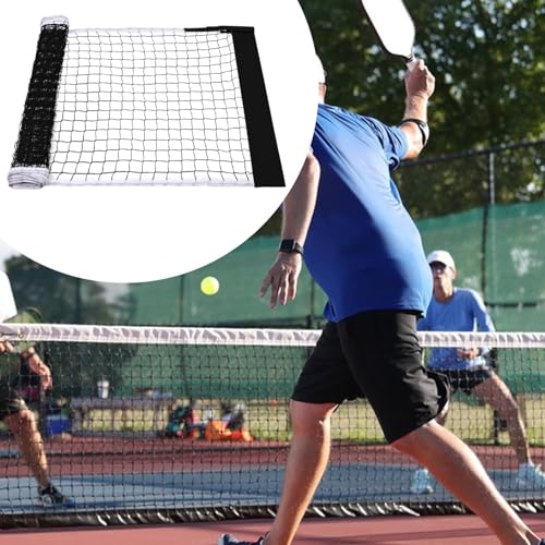 Pickleball Net Detachable Portable Pickleball Net Practice Net Replacement Oxford Cloth Polyester Construction Sturdy and Wear Resistant