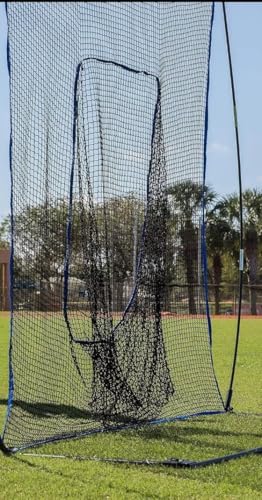 7x7 Baseball Training Net- Heavy Duty Pitching & Hitting Practice net for Baseball and Softball, 7ft x 7ft Strike Zone with Carry Bag- Backyard, Batting Cages, Team Drills, Solo Training