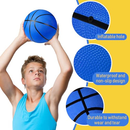 Jerify 12 Pack Official Size Rubber Basketballs for Kids Child Junior Youth Indoor Outdoor Sports Basket Balls with Pump Back to School Student Gifts Operation Christmas Bulk Items - size: Size 4, 25.5"