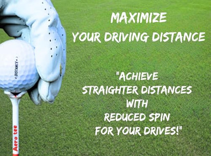 Reuseable & Unbreakable Plastic Golf Tee ‖ Reduced Friction. Perfect Strike ‖ USGA Approved & Patented in USA - color: White, size: 2 3/4"