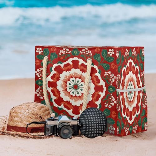Beach Bag Waterproof Sand-proof Canvas Tote Lightweight Shoulder Bag Suitable for Family outdoor travel - color: B2