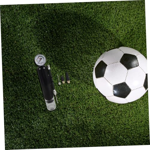 Operitacx Manual Ball Pump with Pressure Gauge for Basketball and Soccer – Portable Sports Ball Inflator with Nozzles, Handheld Air Pump for Football, Volleyball, Outdoor Travel