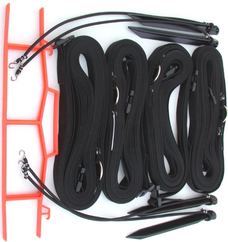 Home Court 1-inch Adjustable 8-Meter (26.3' x 52.6')" Short Court Sand Setup Line for Traditional Volleyball Courts and Full Court for Beach Volleyball - M817AS (Blue) - color: Black