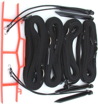 Home Court 1-inch Adjustable 8-Meter (26.3' x 52.6')" Short Court Sand Setup Line for Traditional Volleyball Courts and Full Court for Beach Volleyball - M817AS (Blue) - color: Black
