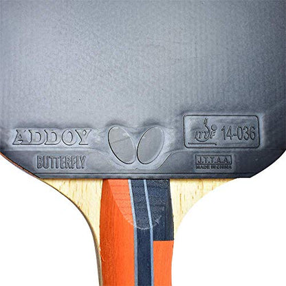 Butterfly Lin Yun-Ju Shakehand Ping Pong Paddle - Lightweight & Offers A High Degree of Control for Developing Table Tennis Players - Recommended for Beginners
