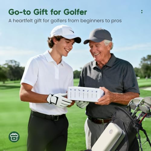 Golf Gifts for Golfers Men Women, 23Pcs Golf Accessories Kit Must Have Golf Balls Tees Glove Holder Ball Liner Pen Divot Repair Tool Score Counter, DIY Gift for Birthday Mother's Day Father's Day