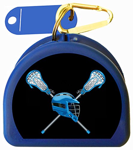 Lacrosse Mouthguard, Mouth Guard Case - Men's Lacrosse (Blue) - color: Blue