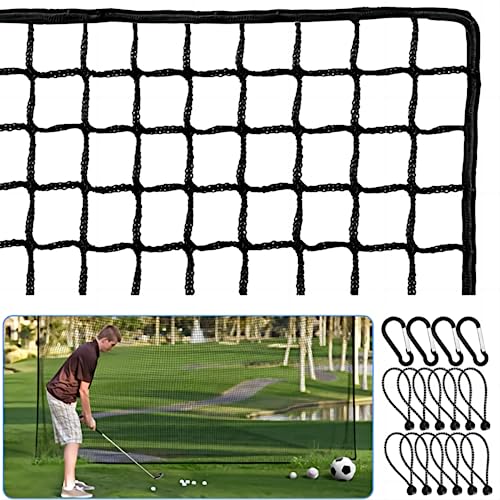 Amazgolf Golf Net,10Ft,15Ft,20Ft,25Ft, 30Ft, 40Ft Golf Practice Net,Sports Practice Barrier Net, Heavy Duty Ball Netting Golf Hitting Net, DIY Ball Net,Baseball Net Hockey Net and Chipping Net - size: 10*30ft