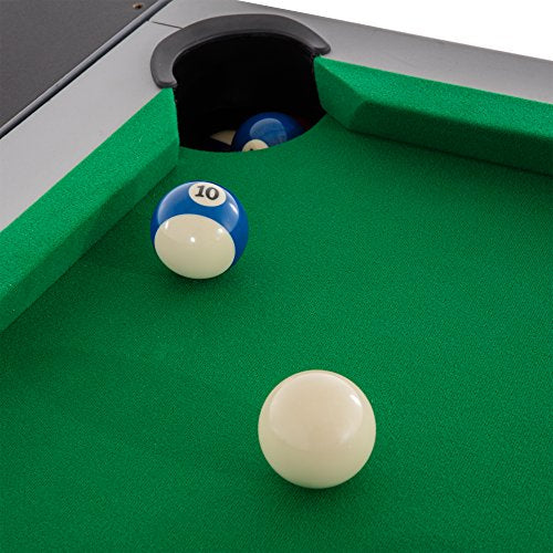 Triumph 3-in-1 Swivel Multi-Game Table – 84" Rotating Game Table with Air Hockey, Billiards & Table Tennis – Complete Accessory Set Included – Space-Saving Family Game Room Entertainment