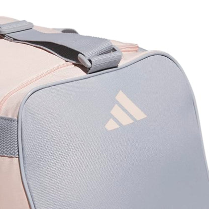 adidas Power Gym Bag – Lightweight Small Duffel - color: Blush Pink/White/Halo Silver Grey