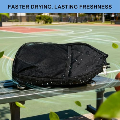 LAKE OF FIRE Pickleball Paddle Cover Crossbody Bag with Adjustable Strap Pickle ball Sling Bag Lightweight Pickleball Gifts for Men and Women