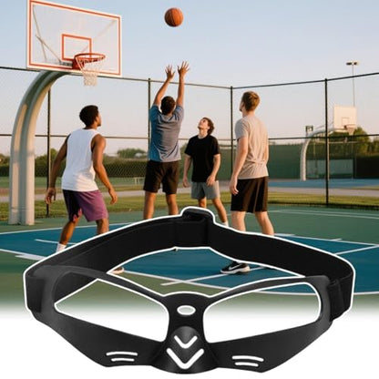 LESSO Basketball Dribbling Goggles Protective Sports Training Glasses for Adults Basketball Players - color: Black