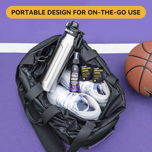 Basketball Shoe Grip Spray - Basketball Accessories, Anti SlipTraction Spray for Shoe Bottom With Sneaker Wipes