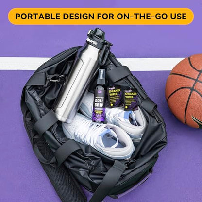 Basketball Shoe Grip Spray - Basketball Accessories, Anti SlipTraction Spray for Shoe Bottom With Sneaker Wipes