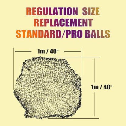 Spike Game Set Replacement for Broken Net,Compatible with Spike Standard Game Set and Other Round Net Game,Wider Dimensions Make Installation Easier(Diameter 40inch / 1m)