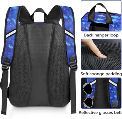 MATEIN Basketball Bag, Sturdy Soccer Bag with Ball Holder & Shoe Compartment, Large Basketball Backpack for Training Equipment, Water Resistant Sports Ball Backpack Fits Volleyball Football, Colorful - color: Galaxy Blue - Large