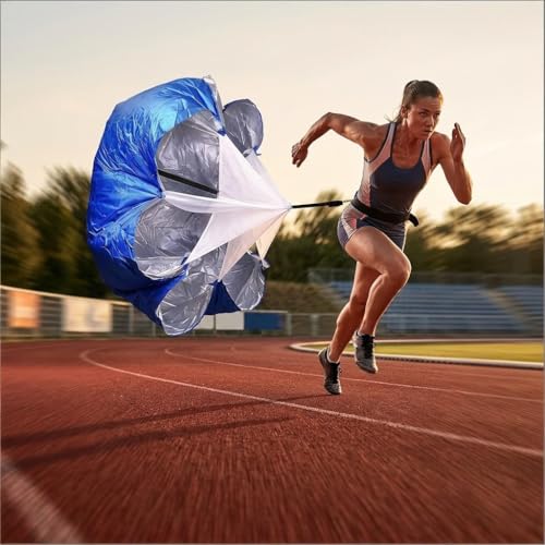Football Kick Trainer Parachute Resistance with Adjustable Waist Strap for Youth Field, Backyard, Speed and Power Drills