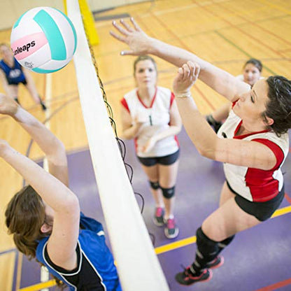 Runleaps Volleyball, Waterproof Indoor Outdoor Volleyball for Beach Game Gym Training (Official Size 5)