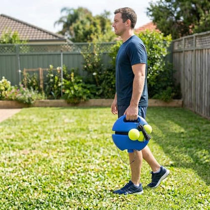 Tennis Trainer 2026 Upgraded Tennis Rebounder with Weighted Base, Portable Solo Practice Training Tool for Home & Backyard, Multifunctional Tennis Ball Training Baseboard Practice Kit