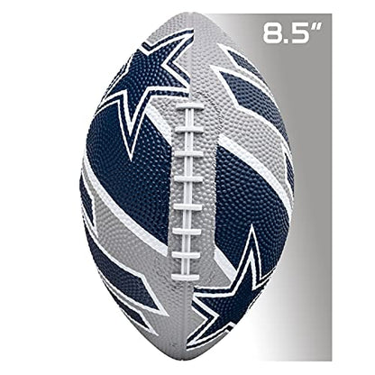 Franklin Sports NFL Team Footballs - Rubber Youth Mini Balls for All Teams - Kids 8.5" Football + Air Pump Sets - Official NFL Licensed - style: Dallas Cowboys