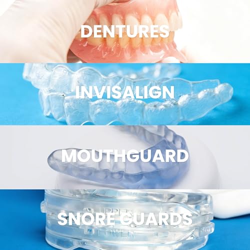 Denture Bath Case and Retainer Case, Denture Bath Cup for Invisalign Retainers Mouthguards Dentures Cleaner Kit with Strainer Spill-Free Portable Retainer Cleaner Case by M3 - size: Bath Case (1 Count)