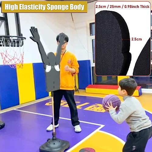 LXLZYXSF 2 Pcs Mannequin Defender Basketball Shooting Training Device, Adjustable Arms & Height, Portable Dribbling Practice Dummy Sports Equipment (Color : S-Kids) - color: S-kids