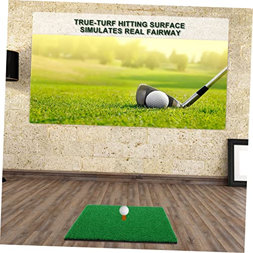 Portable Golf Hitting Mat Practice Grass Pad for Training -Turf for Realistic Swing Convenient for Beginners and Professionals -Deformation Design