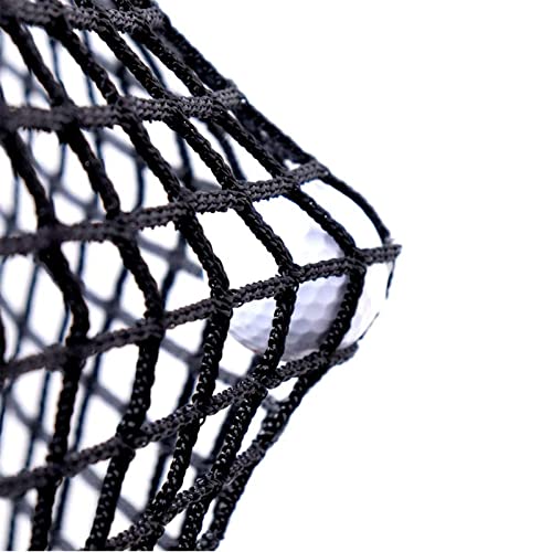 Aoneky Heavy Duty Knotless Golf Hitting Net, Practice Net with Reinforced Rope Edge, 1" Square Mesh 3mm Polyester Netting for Baseball Soccer Hockey Backyard Driving Cage Indoor Outdoor Use - size: 10x10 ft