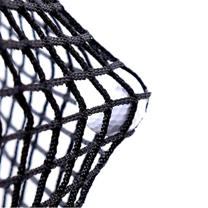 Aoneky Heavy Duty Knotless Golf Hitting Net, Practice Net with Reinforced Rope Edge, 1" Square Mesh 3mm Polyester Netting for Baseball Soccer Hockey Backyard Driving Cage Indoor Outdoor Use - size: 10x10 ft
