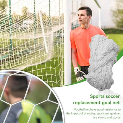 Soccer Net, Replacement Football Net Sports Soccer Goal Post Net Replacement for Sports Match Training - size: 24X8FT