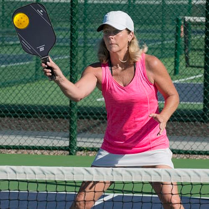 FH-500 T700 Pickleball Racket, 14MM Thick Two-Handed Offensive Pickleball Racket, Speed and Control - color: black