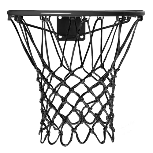Professional Basketball Net Replacement Heavy Duty, Upgraded Durability [7.16oz], All Weather Anti Whip, Fits Standard Indoor Outdoor Rims - 12 Loops - style: Black