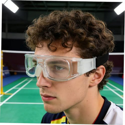 Sports Protective Goggles Basketball Football Eyewear with Elastic Strap Anti-fog Shock-resistant Sports Glasses for Men Women Team Training
