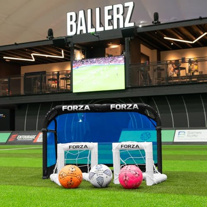 FORZA Mini Target Goal - The Smallest Soccer Goal in the World! l 16" Target Goal - Train with Precision. Passing & Shooting. UK Made, 2 Min Setup, Unbreakable Goalpost - Buy FORZA, Play Forever!