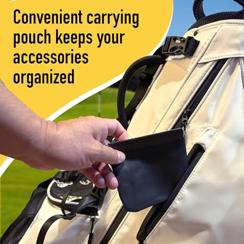 Golf Divot Tool Gift Set – Magnetic Divot Tool, Ball Marker, Hat Clip, & Case Made in USA from Durable Rust-Free Material for Easy Ball Marking, Repairing Divots, and Perfect Golf Gifts - color: Bogey Lite
