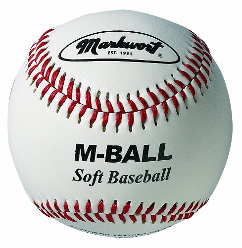 Markwort Soft 9-Inch Baseball (Dozen) - color: White