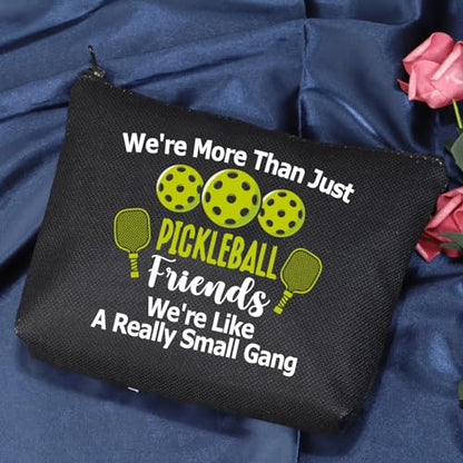 POFULL Pickleball Player Paddleball Gift We're More Than Just Pickleball Cosmetic Bag for Pickleball Lovers