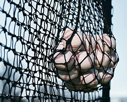 Murray Sporting Goods Baseball Batting L-Screen Protective Net | Pitching L Screen with Portable Wheels, Baseball Sack and Hip Protector for Batting Practice