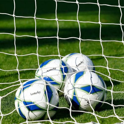 Aoneky Soccer Goal Net - 24 x 8 Ft - Full Size Football Goal Post Netting - NOT Include Posts - size: 10 x 6.5 ft - 0.10 in Cord