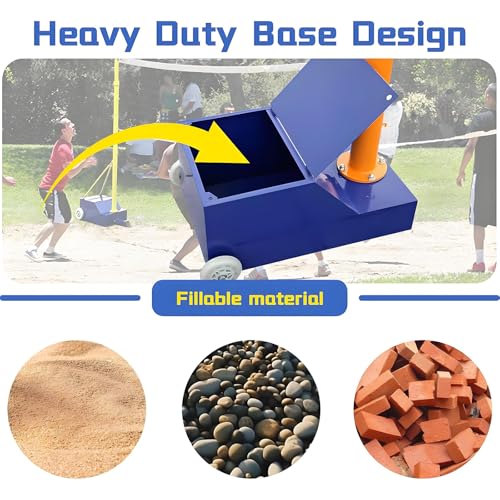 Portable Volleyball Net Stand with Adjustable Poles – Lightweight & Easy to Move, Perfect for Backyard, Park, School, Indoor & Outdoor Sports – Ideal for Sports Lovers