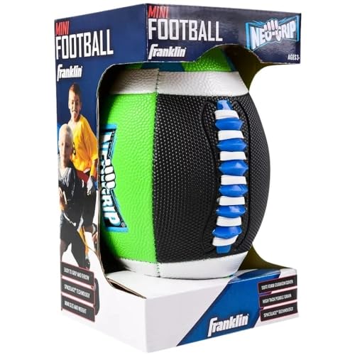 Franklin Sports Mini Sponge Foam Football - Grip-Tech Youth Football with Sift and Tacky, Easy Grip Cover - Perfect for Small Kids
